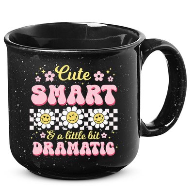 Cute Smart And A Little Bit Dramatic Retro  15oz Campfire Ceramic Mug