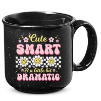 Cute Smart And A Little Bit Dramatic Retro  15oz Campfire Ceramic Mug
