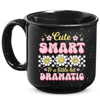 Cute Smart And A Little Bit Dramatic Retro  15oz Campfire Ceramic Mug