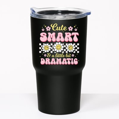 Cute Smart And A Little Bit Dramatic Retro  Tumbler