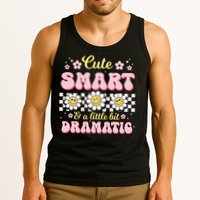 Cute Smart And A Little Bit Dramatic Retro  Tank Top