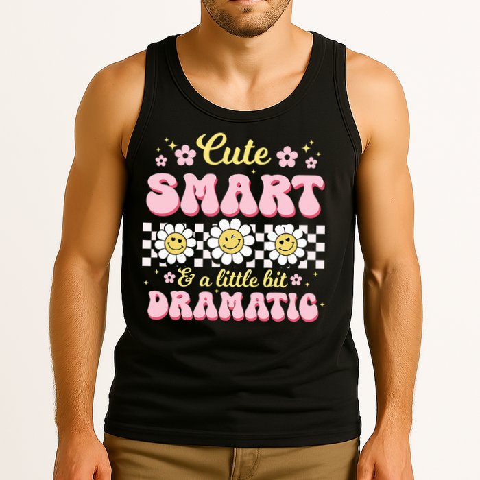Cute Smart And A Little Bit Dramatic Retro  Tank Top