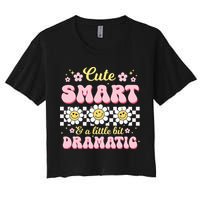 Cute Smart And A Little Bit Dramatic Retro  Crop Top