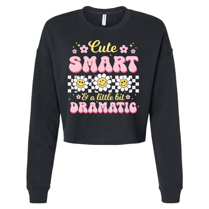 Cute Smart And A Little Bit Dramatic Retro  Cropped Pullover Crew