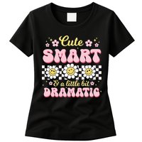 Cute Smart And A Little Bit Dramatic Retro  Womens T-Shirt