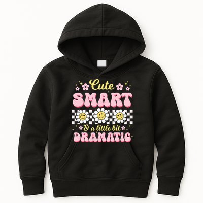 Cute Smart And A Little Bit Dramatic Retro  Kids Hoodie