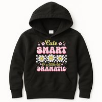 Cute Smart And A Little Bit Dramatic Retro  Kids Hoodie