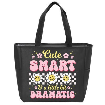 Cute Smart And A Little Bit Dramatic Retro  Zip Tote Bag