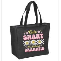 Cute Smart And A Little Bit Dramatic Retro  Zip Tote Bag
