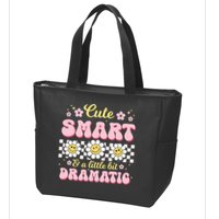 Cute Smart And A Little Bit Dramatic Retro  Zip Tote Bag