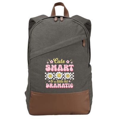 Cute Smart And A Little Bit Dramatic Retro  Cotton Canvas Backpack