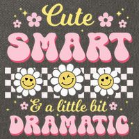 Cute Smart And A Little Bit Dramatic Retro  Cotton Canvas Backpack