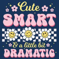 Cute Smart And A Little Bit Dramatic Retro  Infant Baby Jersey Bodysuit