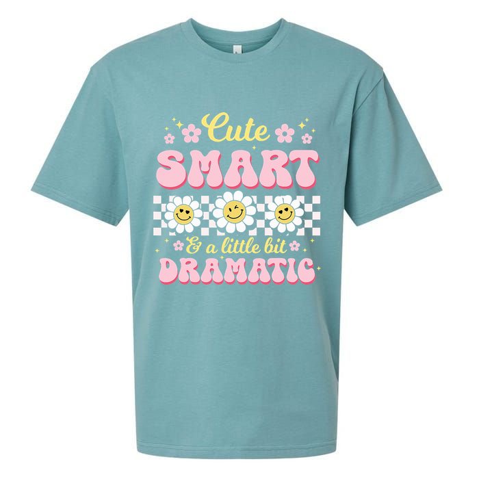 Cute Smart And A Little Bit Dramatic Retro  Sueded Cloud Jersey T-Shirt
