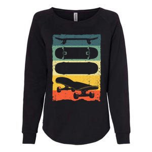 Cool Skateboard Art For Skateboarding Skateboarder Womens California Wash Sweatshirt