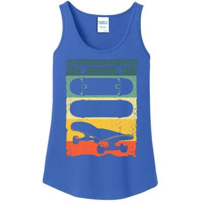 Cool Skateboard Art For Skateboarding Skateboarder Ladies Essential Tank