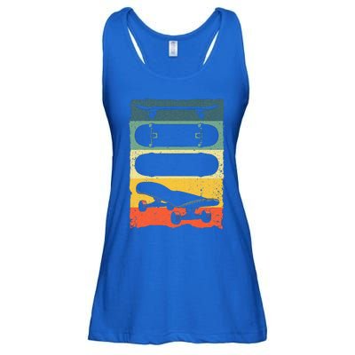 Cool Skateboard Art For Skateboarding Skateboarder Ladies Essential Flowy Tank