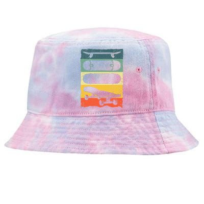 Cool Skateboard Art For Skateboarding Skateboarder Tie-Dyed Bucket Hat