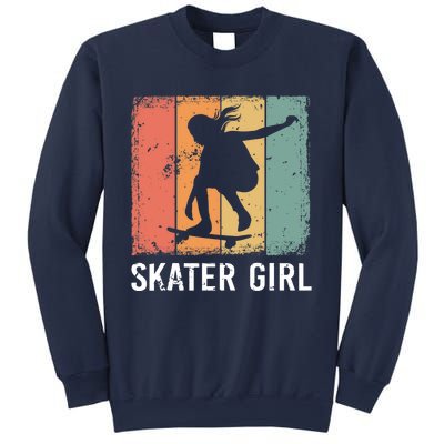 Cool Skater Art Wo Girls Skateboarding Skateboard Skating Sweatshirt