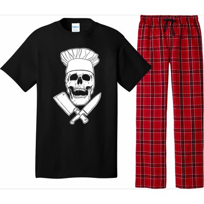 Chef Skull And Crossbones Knives Funny Culinary Chef Gift Pajama Set