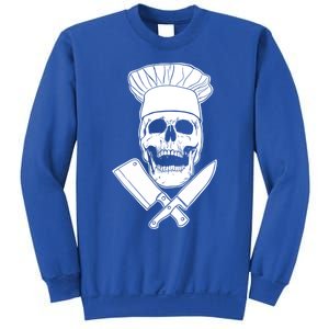 Chef Skull And Crossbones Knives Funny Culinary Chef Gift Sweatshirt