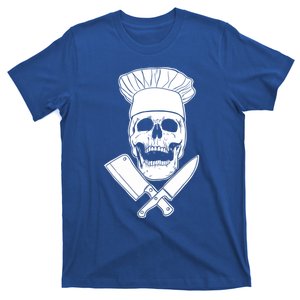 Chef Skull And Crossbones Knives Funny Culinary Chef Gift T-Shirt