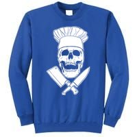 Chef Skull And Crossbones Knives Funny Culinary Chef Gift Tall Sweatshirt