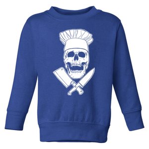 Chef Skull And Crossbones Knives Funny Culinary Chef Gift Toddler Sweatshirt