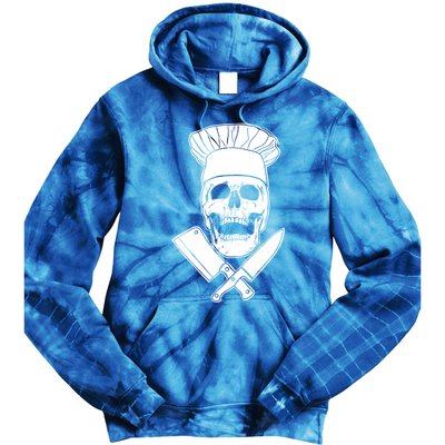 Chef Skull And Crossbones Knives Funny Culinary Chef Gift Tie Dye Hoodie