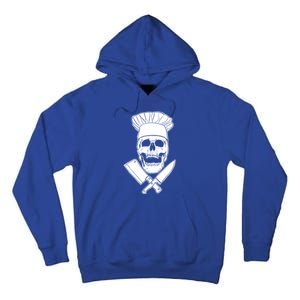 Chef Skull And Crossbones Knives Funny Culinary Chef Gift Tall Hoodie