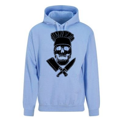 Chef Skull And Crossbones Knives Funny Culinary Chef Gift Unisex Surf Hoodie