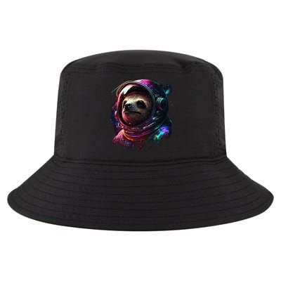 cute Sloth Astronaut in Space Suit Colorful Cosmos Cool Comfort Performance Bucket Hat