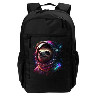 cute Sloth Astronaut in Space Suit Colorful Cosmos Daily Commute Backpack