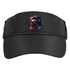 cute Sloth Astronaut in Space Suit Colorful Cosmos Adult Drive Performance Visor