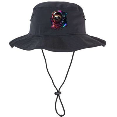 cute Sloth Astronaut in Space Suit Colorful Cosmos Bucket Hat