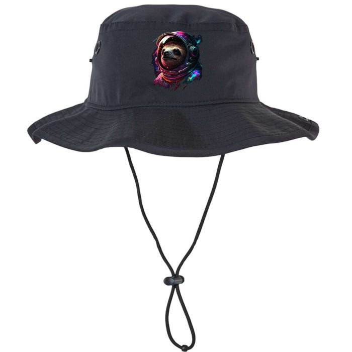 cute Sloth Astronaut in Space Suit Colorful Cosmos Legacy Cool Fit Booney Bucket Hat