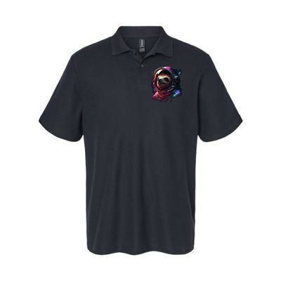 cute Sloth Astronaut in Space Suit Colorful Cosmos Polo