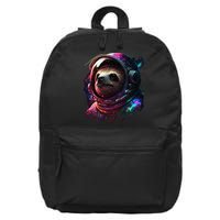 cute Sloth Astronaut in Space Suit Colorful Cosmos 16 in Basic Backpack