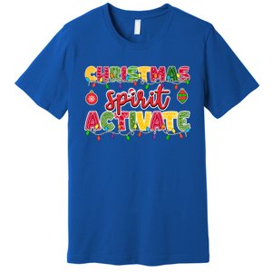 Christmas Spirit Activate Funny Christmas Xmas Gift Premium T-Shirt