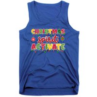 Christmas Spirit Activate Funny Christmas Xmas Gift Tank Top