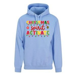 Christmas Spirit Activate Funny Christmas Xmas Gift Unisex Surf Hoodie