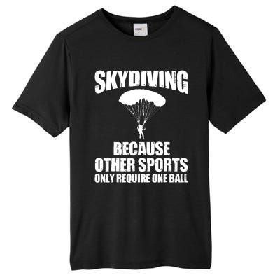 Cool Skydiving Art For Men Women Skydive Parachute Skydiver Tall Fusion ChromaSoft Performance T-Shirt