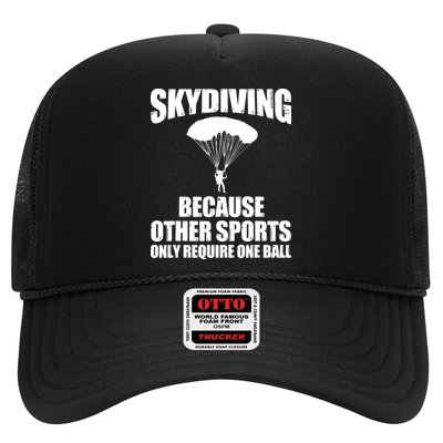 Cool Skydiving Art For Men Women Skydive Parachute Skydiver Trucker Hat