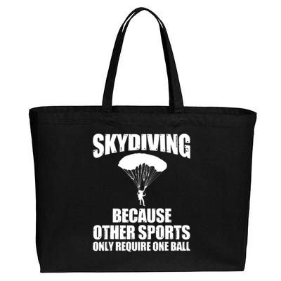 Cool Skydiving Art For Men Women Skydive Parachute Skydiver Cotton Canvas Jumbo Tote