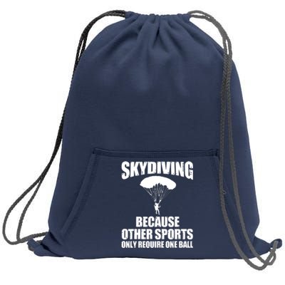 Cool Skydiving Art For Men Women Skydive Parachute Skydiver Sweatshirt Cinch Pack Bag