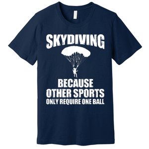 Cool Skydiving Art For Men Women Skydive Parachute Skydiver Premium T-Shirt