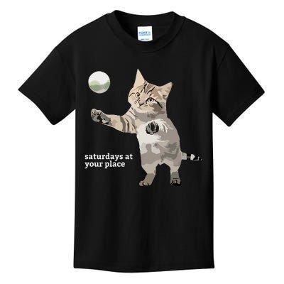 Cat Saturday At Your Place Kids T-Shirt