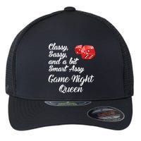 Classy Sassy And A Bit Smart Assy Game Night Queen Funny Flexfit Unipanel Trucker Cap
