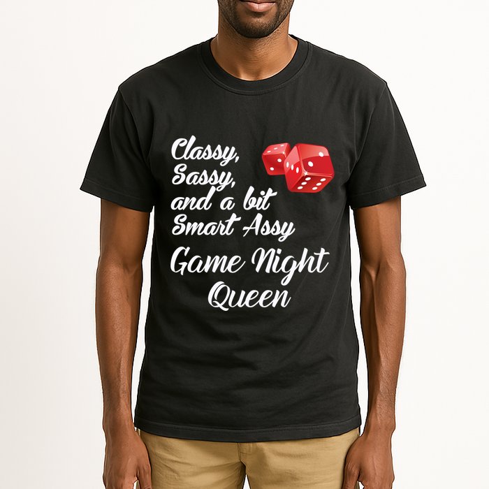 Classy Sassy And A Bit Smart Assy Game Night Queen Funny Tall T-Shirt