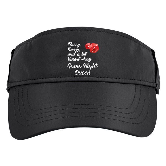 Classy Sassy And A Bit Smart Assy Game Night Queen Funny Adult Drive Performance Visor